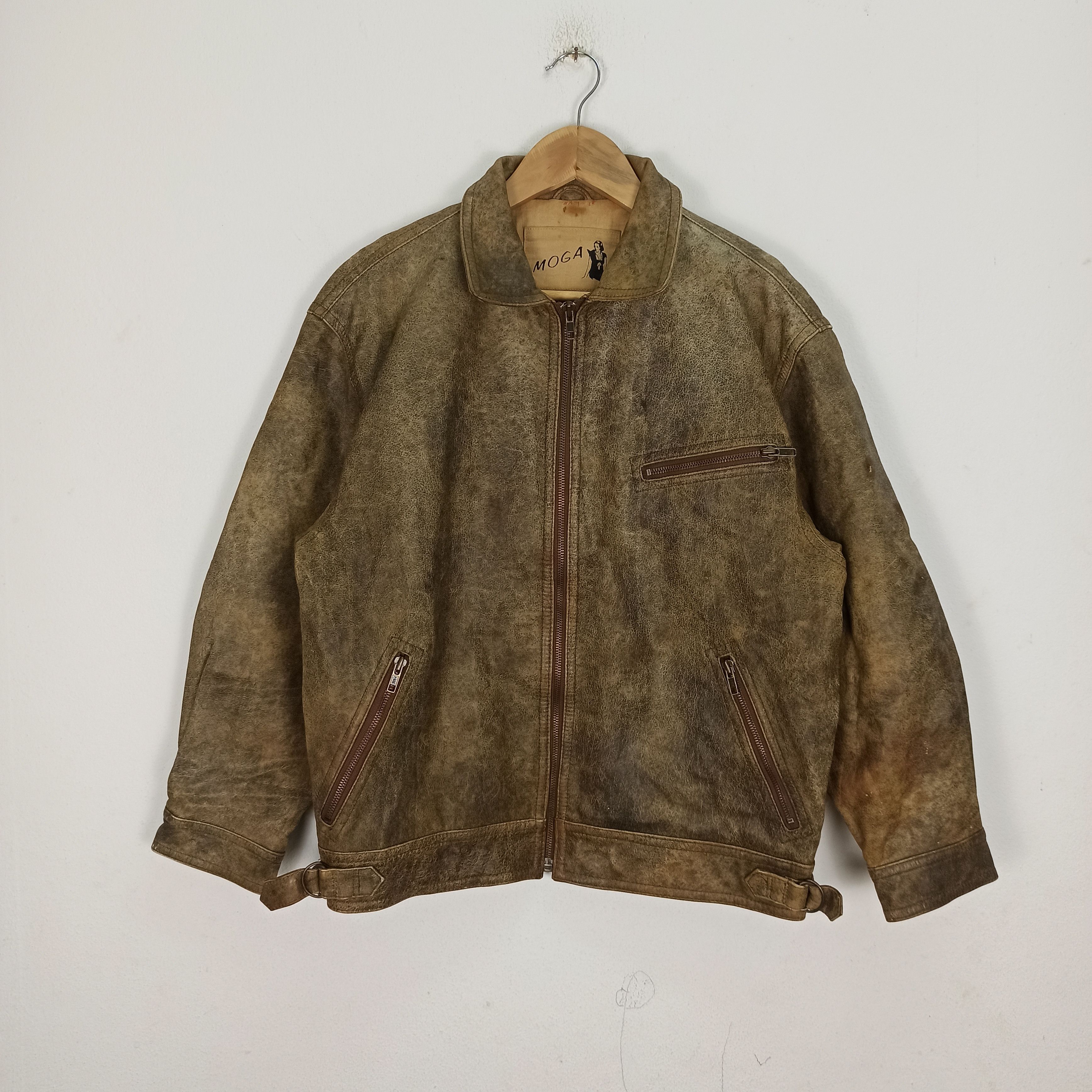 BIGI Vintage Moga Bigi Leather Biker Jacket Japanese #grailsale Size US M / EU 48-50 / 2 - 1 Thumbnail