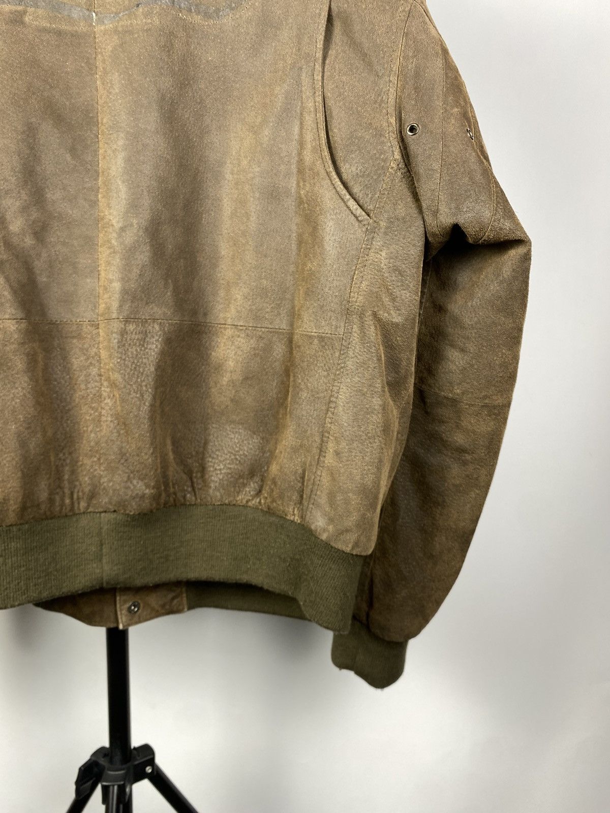 Vintage Vintage Leather Bomber Aviator Flight Jacket Schott Style Size US L / EU 52-54 / 3 - 11 Thumbnail