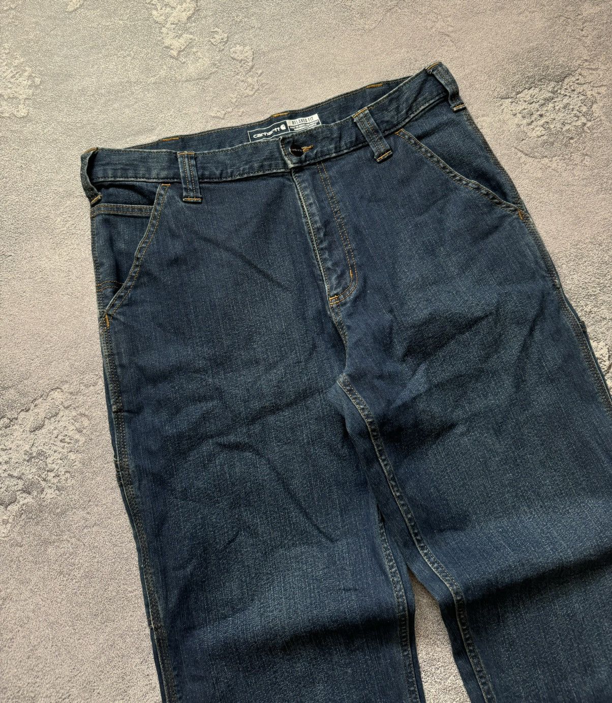 Carhartt × Vintage Carhartt 34/32 rugged flex relaxed jean pant denim trouser Size US 34 / EU 50 - 10 Thumbnail