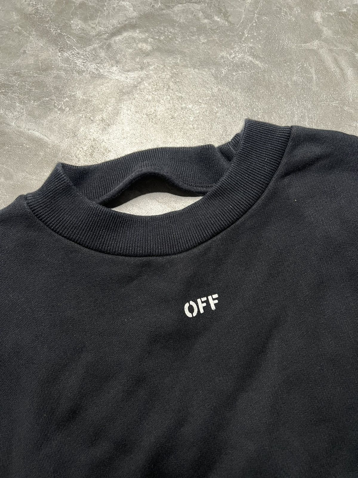 Off-White Off-White Chest print Oversized Backless Sweatshirr Size XS / US 0-2 / IT 36-38 - 6 Thumbnail