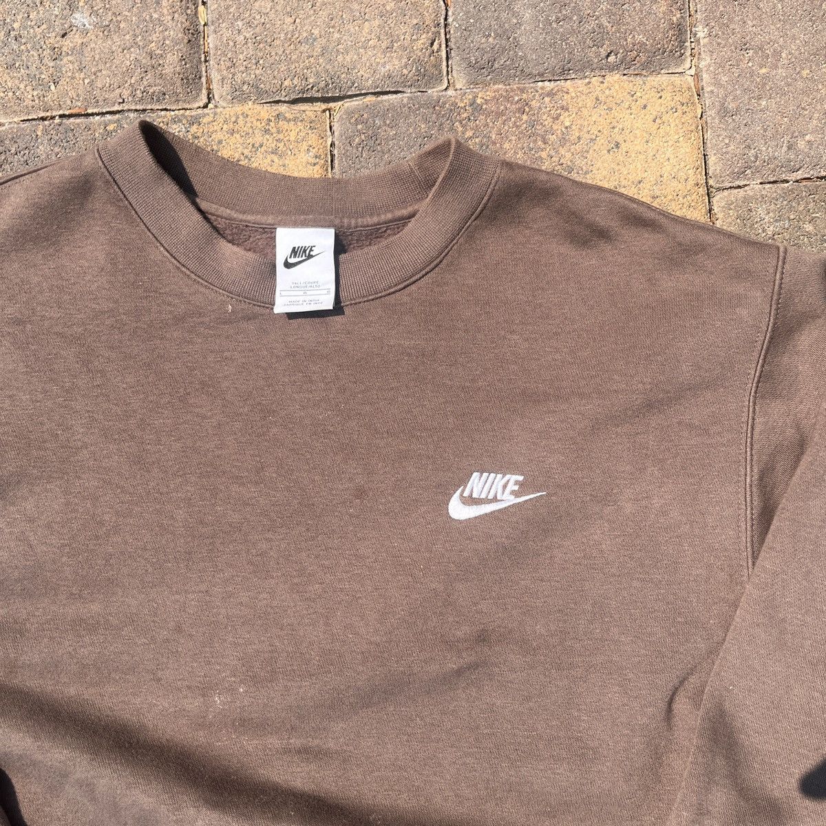 Nike Brown nike crewneck Size US L / EU 52-54 / 3 - 2 Thumbnail