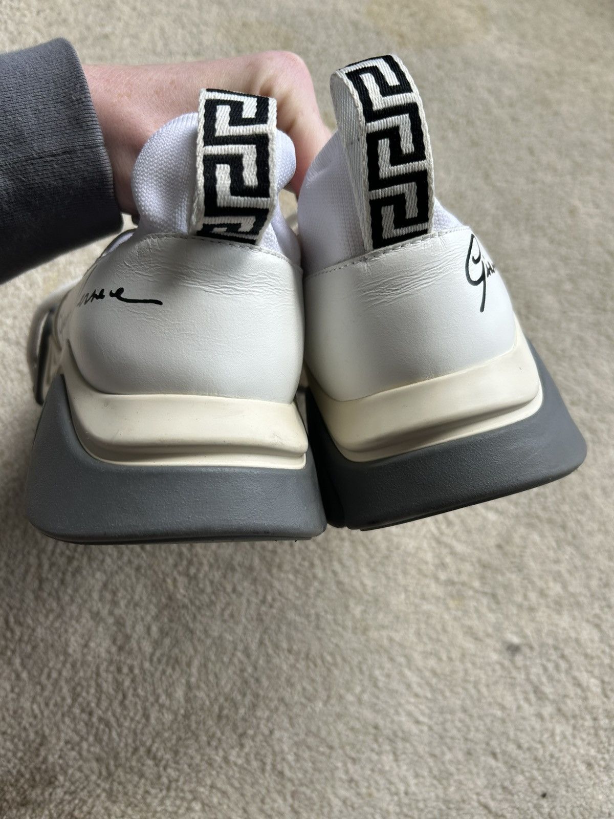 Versace White Versace Squalo Sneakers Size US 8.5 / EU 41-42 - 5 Thumbnail