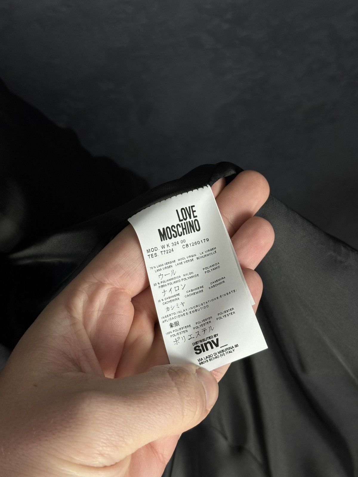 Love Moschino Love Moschino Black Wool Jackets & Women's Coat Size M / US 6-8 / IT 42-44 - 16 Thumbnail