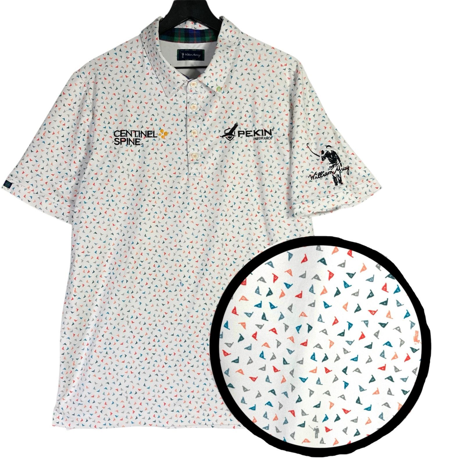Other Men's Golf Polo Shirt L Multicolor Geometric Short Sleeve Size US L / EU 52-54 / 3 - 2 Thumbnail