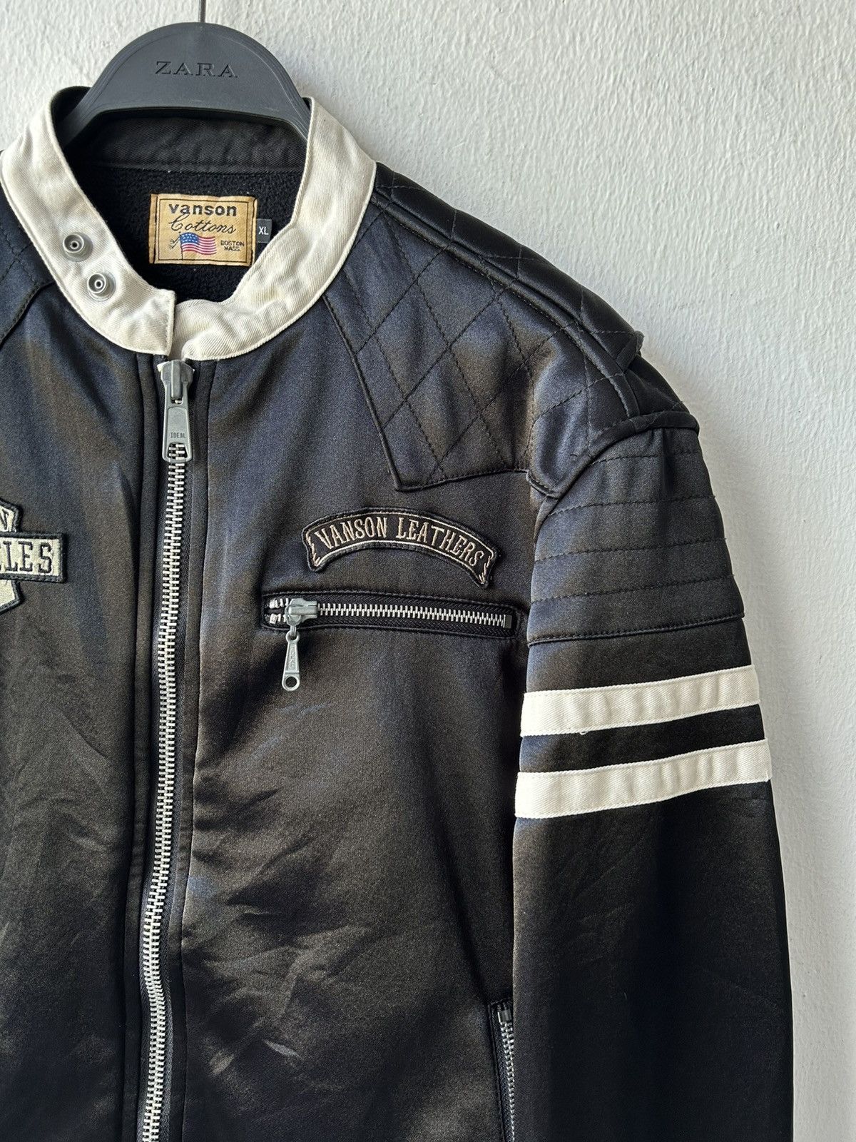Vanson Leathers Vanson Motorcycle Jacket Skull Falmes Jacket Size US XL / EU 56 / 4 - 8 Thumbnail