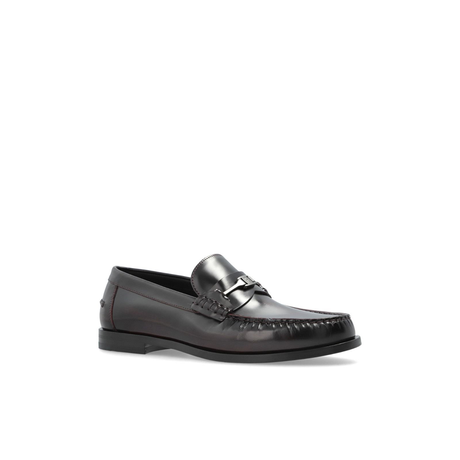 FERRAGAMO Harry Man Black Leather Loafers New & Authentic (M