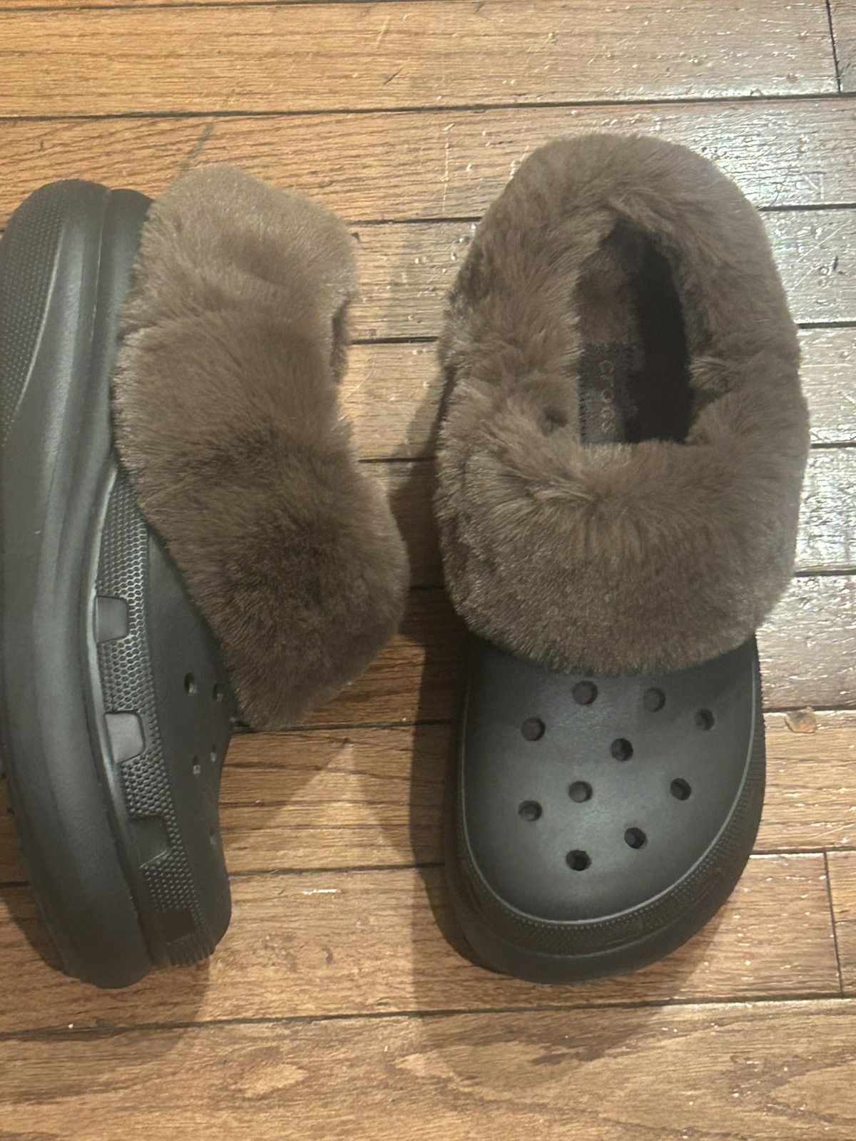 Crocs Crocs Furever Crush Brown Size US 11 / IT 41 - 1 Thumbnail