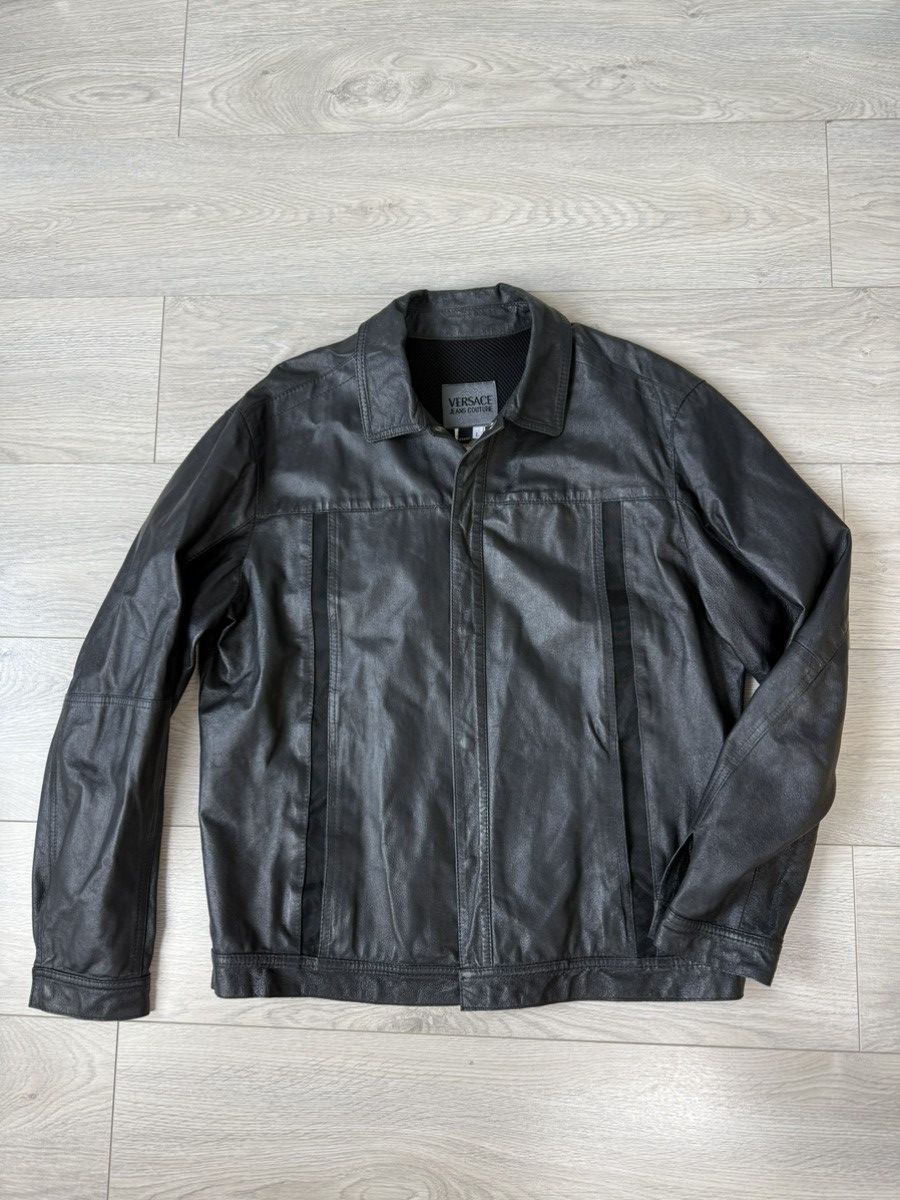 Versace × Versace Jeans Couture Versace Vintage leather Shirt Jacket Size US L / EU 52-54 / 3 - 2 Thumbnail