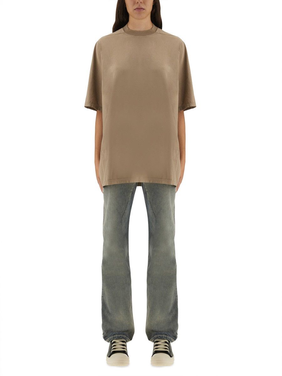 Rick Owens Drkshdw RICK OWENS DRKSHDW "JUMBO" T-SHIRT - BEIGE Size S / US 4 / IT 40 - 1 Thumbnail
