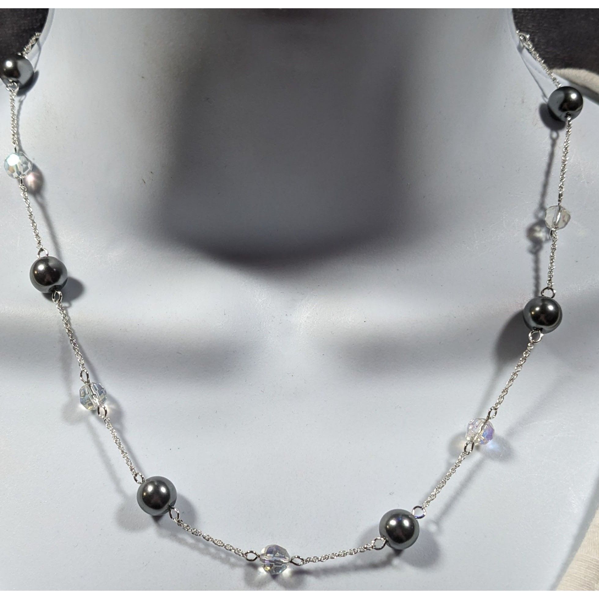Other Napier Pearl Parfait Silver Tone Station Necklace Size ONE SIZE - 4 Thumbnail