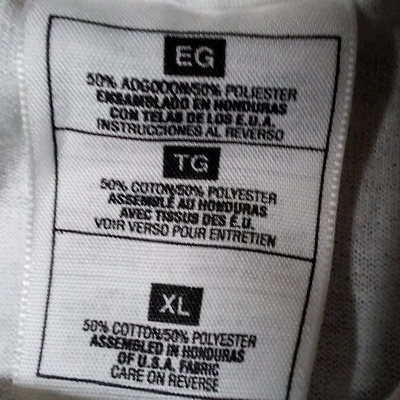 Fruit Of The Loom × Vintage Vintage Don't Mess With Texas AOP Spell Out T-Shirt Size US XL / EU 56 / 4 - 3 Thumbnail