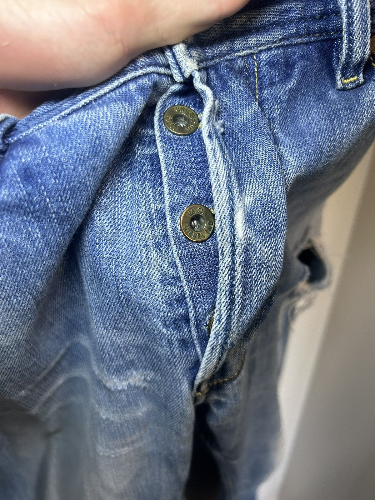 Diesel Vintage Diesel made in Italy “Ruky” distressed flared jeans Size US 32 / EU 48 - 10 Thumbnail