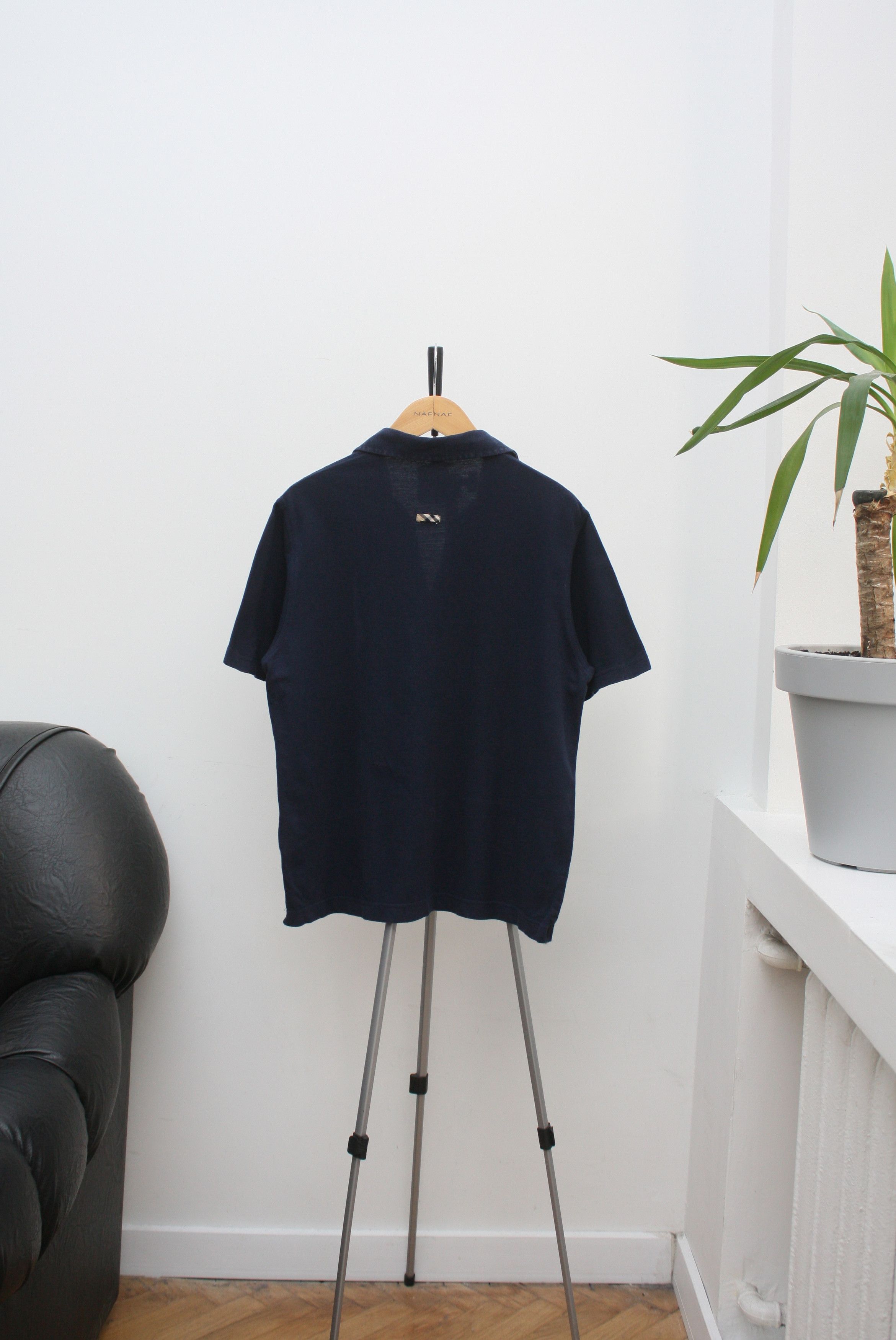 Burberry Burberry Vintage Navy Nova Check Collar Polo Medium Women's Size M / US 6-8 / IT 42-44 - 3 Thumbnail