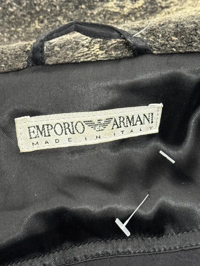 Emporio Armani 1990s Emporio Armani Grey Premium Long Wool Coat Size US S / EU 44-46 / 1 - 11 Thumbnail