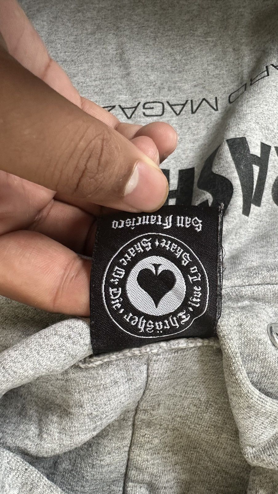 Thrasher VINTAGE THRASHER THRASED HOODIE Size US L / EU 52-54 / 3 - 8 Thumbnail
