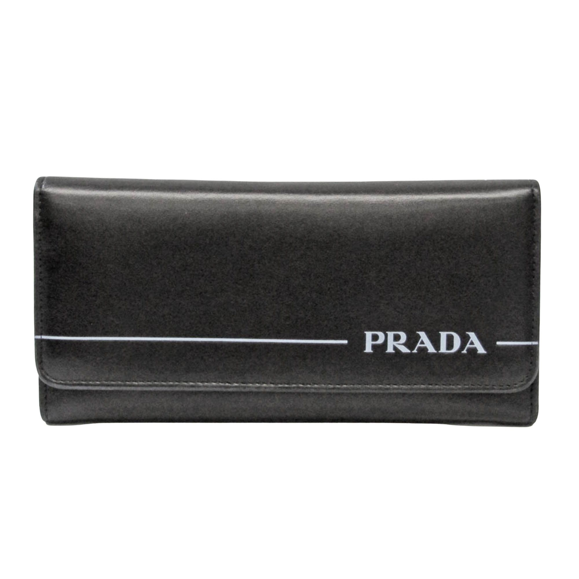 Prada Black Leather Wallet (Pre-Owned) Size ONE SIZE - 1 Thumbnail