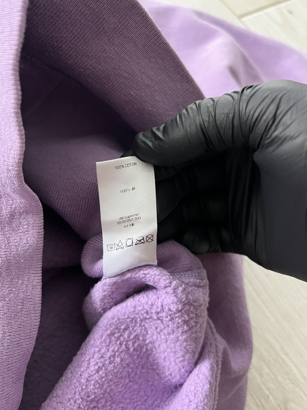 Supreme Supreme Sleeve Embroidery Hooded Sweatshirt Violet Medium Size US M / EU 48-50 / 2 - 19 Thumbnail