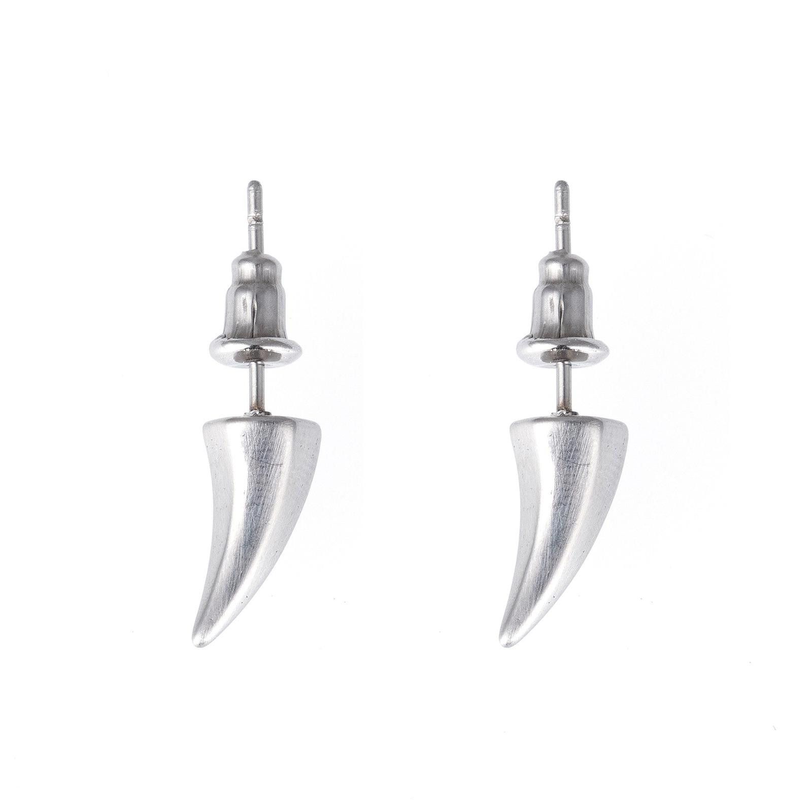 Jewelry Vampire Fangs Earrings – Dark Punk Mini Studs Size ONE SIZE - 7 Thumbnail