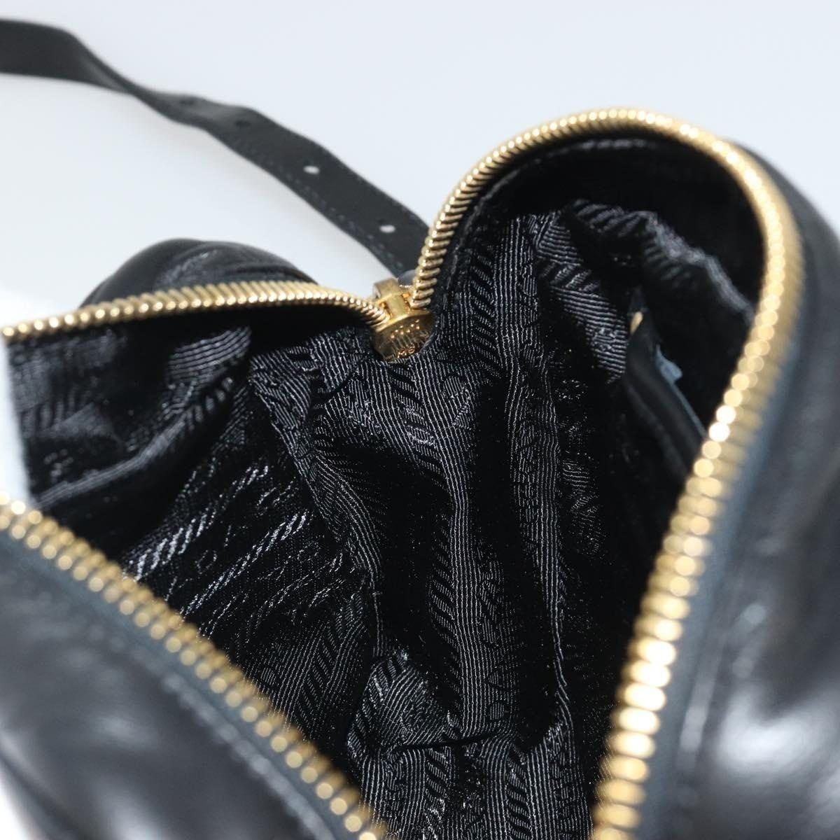 Prada Prada Leather Ribbon Shoulder Bag Black Size ONE SIZE - 12 Thumbnail