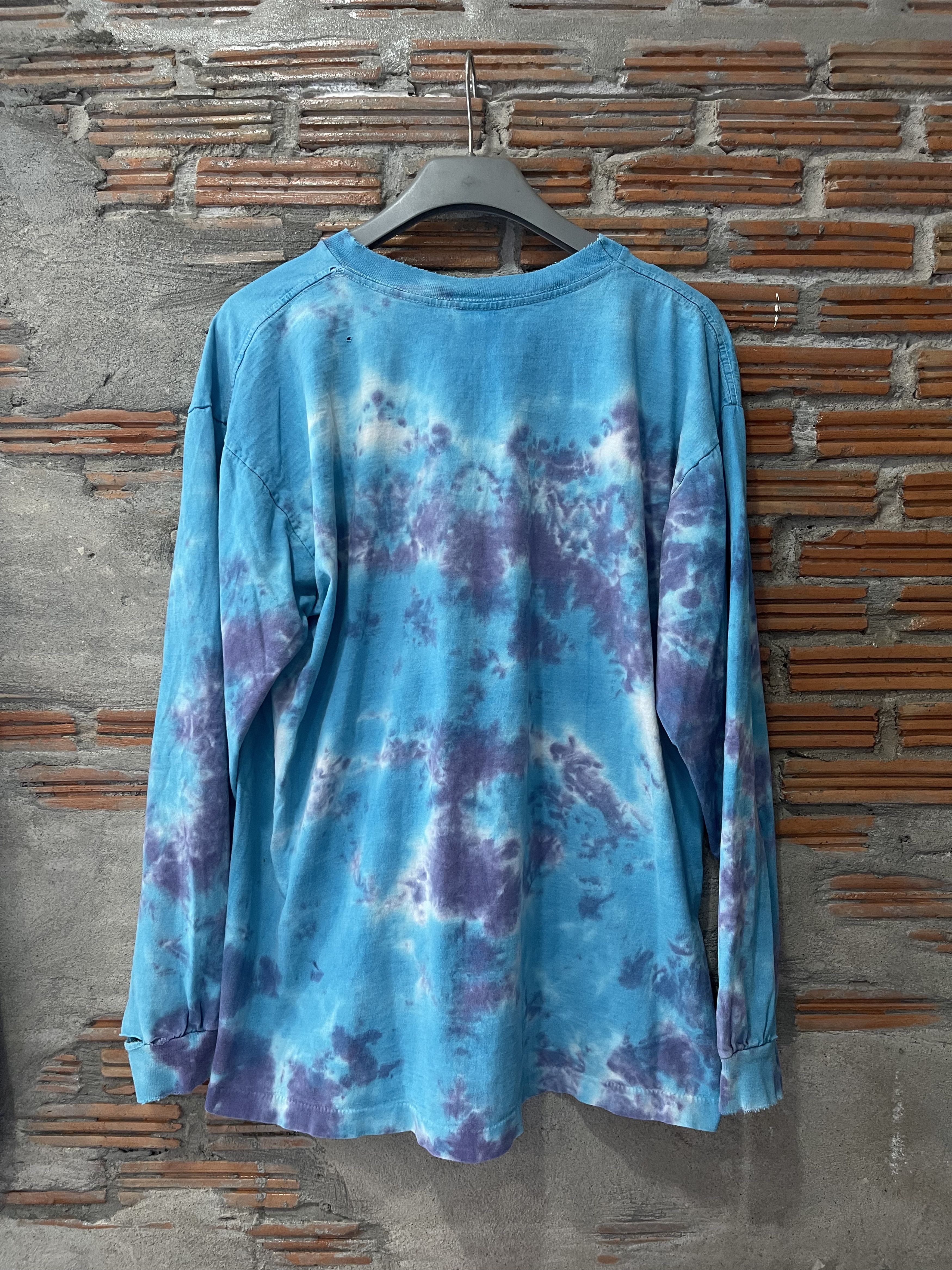 Vintage Vintage 90s Sundog Tie Dye Peace Sign Long Sleeve T-Shirt XL Size US XL / EU 56 / 4 - 12 Thumbnail