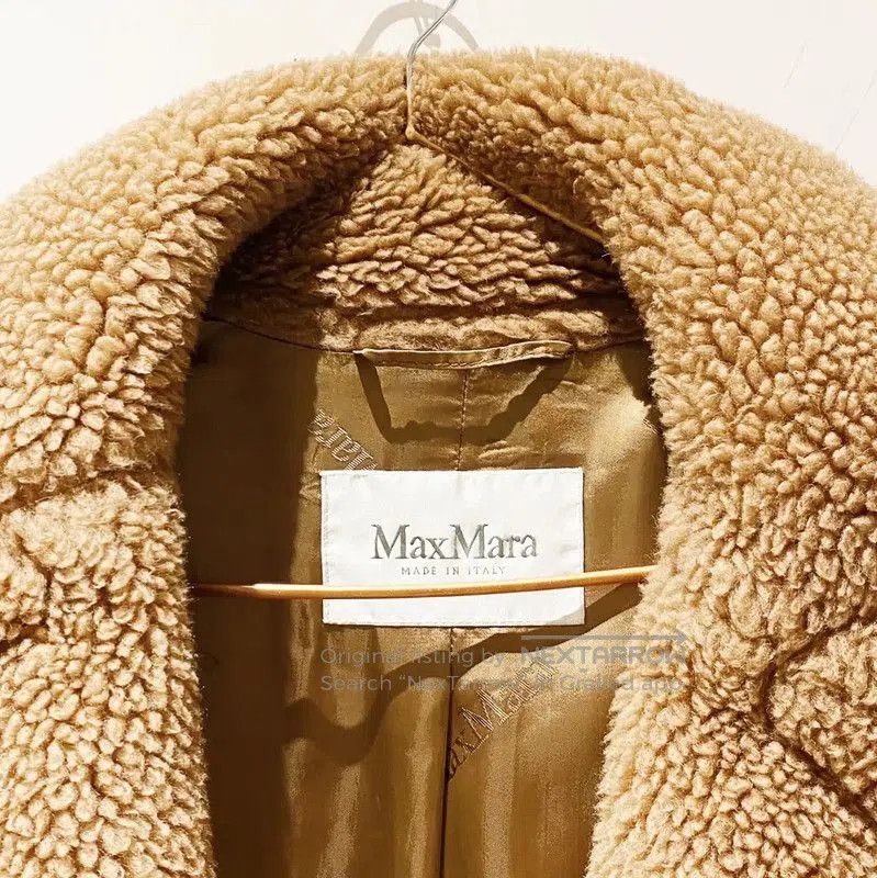 Max Mara MaxMara Brown Faux Fur Women's Coat . Size S / US 4 / IT 40 - 2 Thumbnail