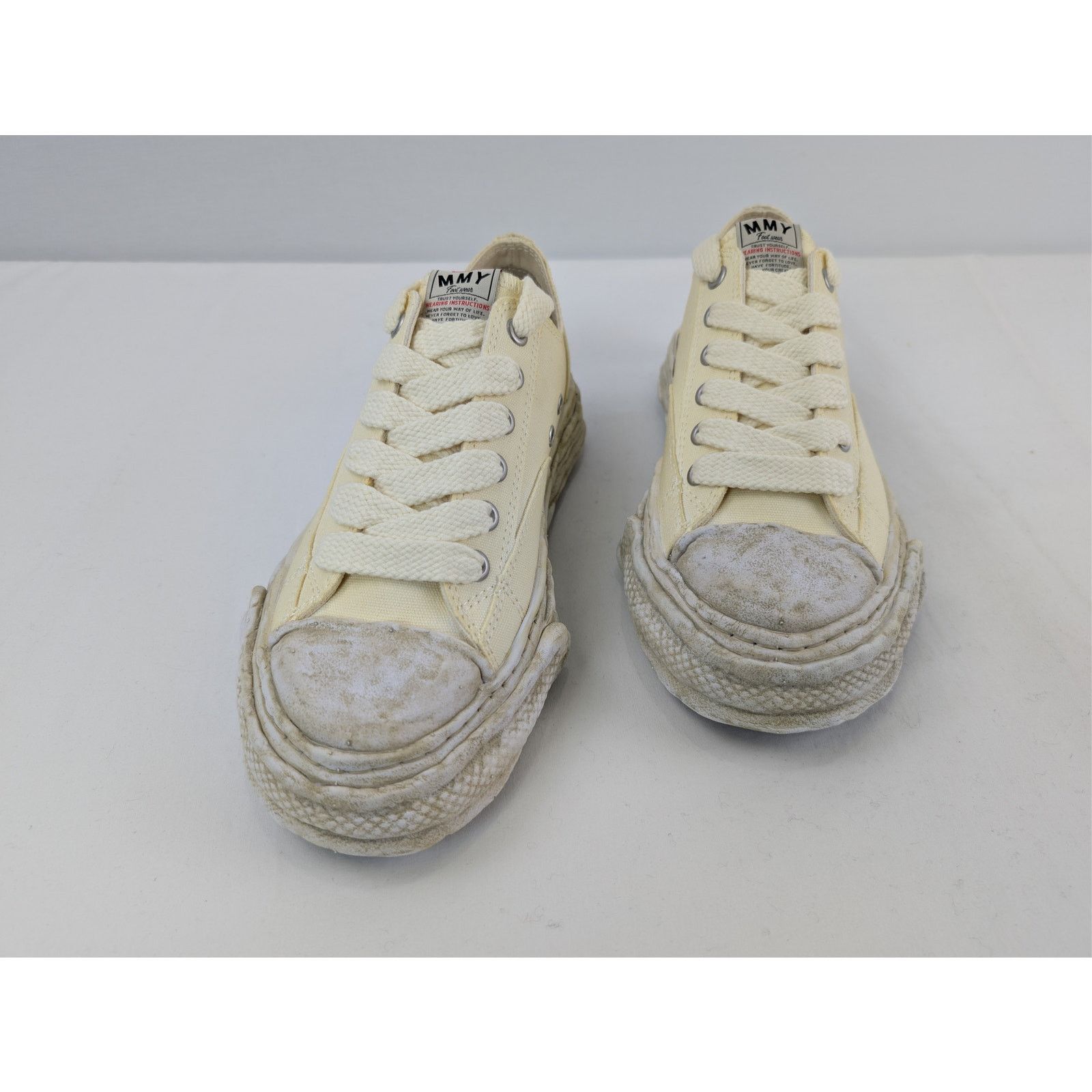 Maison MIHARA YASUHIRO o1rshd1 Peterson 23 OG Sole Canvas Low-Top Sneaker in White Size US 8 / EU 41 - 8 Thumbnail