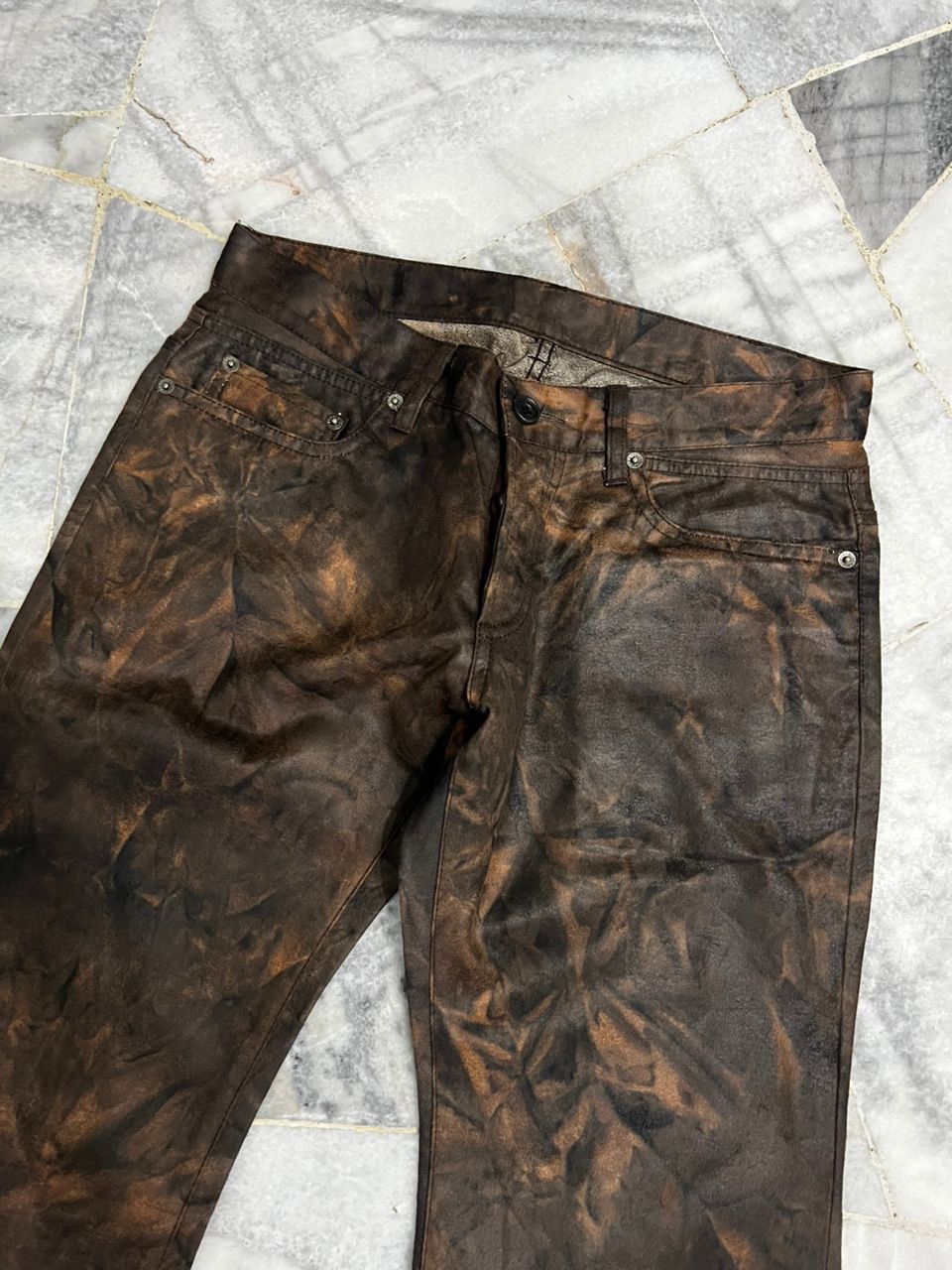 PPFM PPFM Tie Dye Crazy Colour Flare Pants Size US 30 / EU 46 - 6 Thumbnail