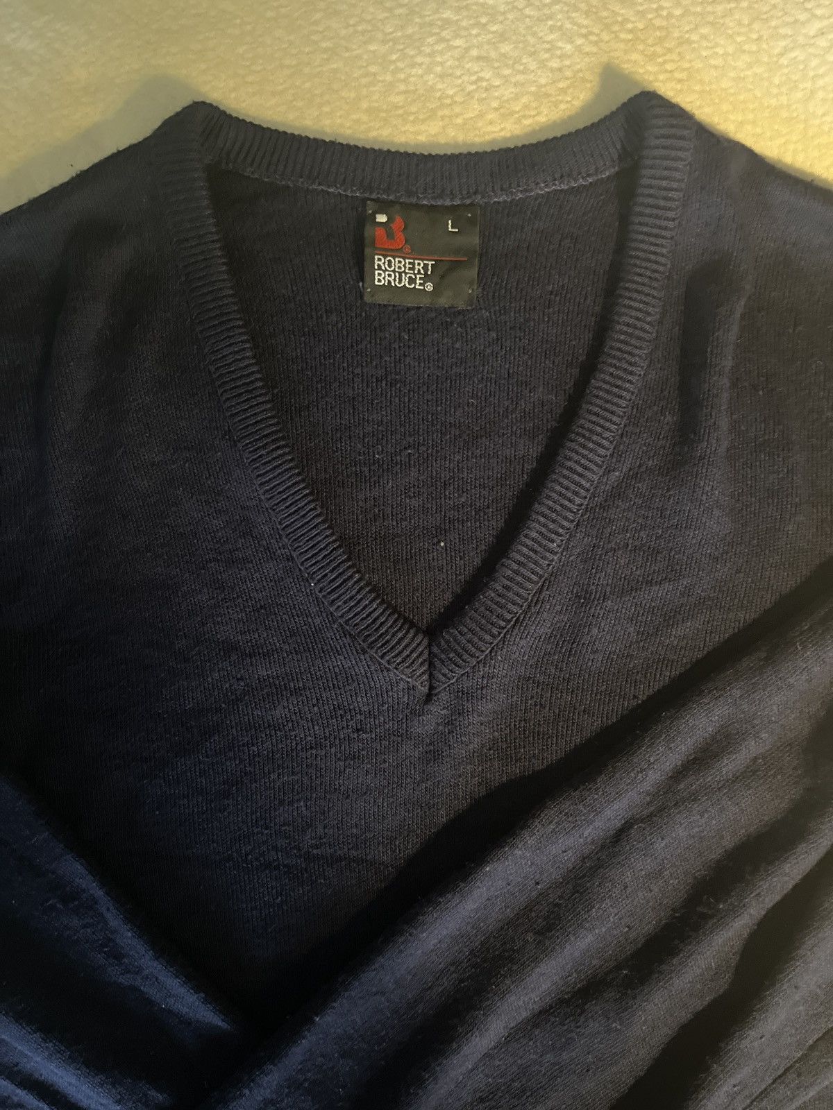 Robert Bruce Vintage Navy Robert Bruce Sweater Size US L / EU 52-54 / 3 - 2 Thumbnail