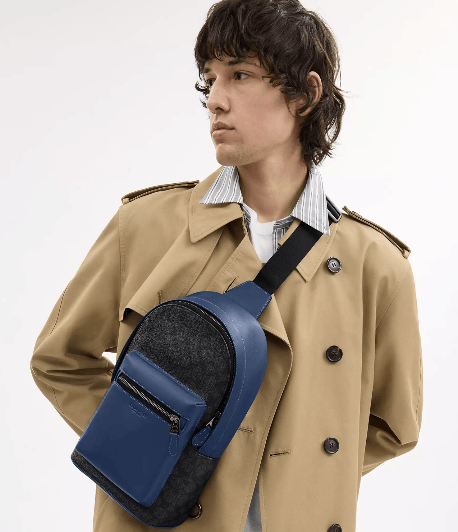 Coach West Pack In Colorblock Signature Canvas CAX45 Size ONE SIZE - 2 Thumbnail