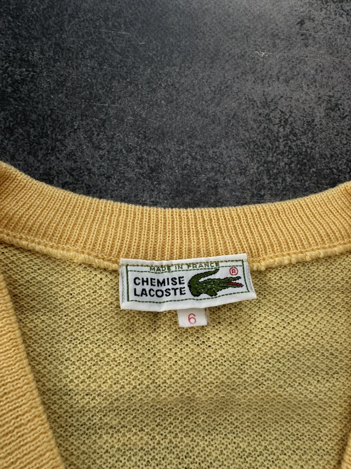 Lacoste Vintage Chemise Lacoste Wool Sweater V- Neck Size US XL / EU 56 / 4 - 7 Thumbnail