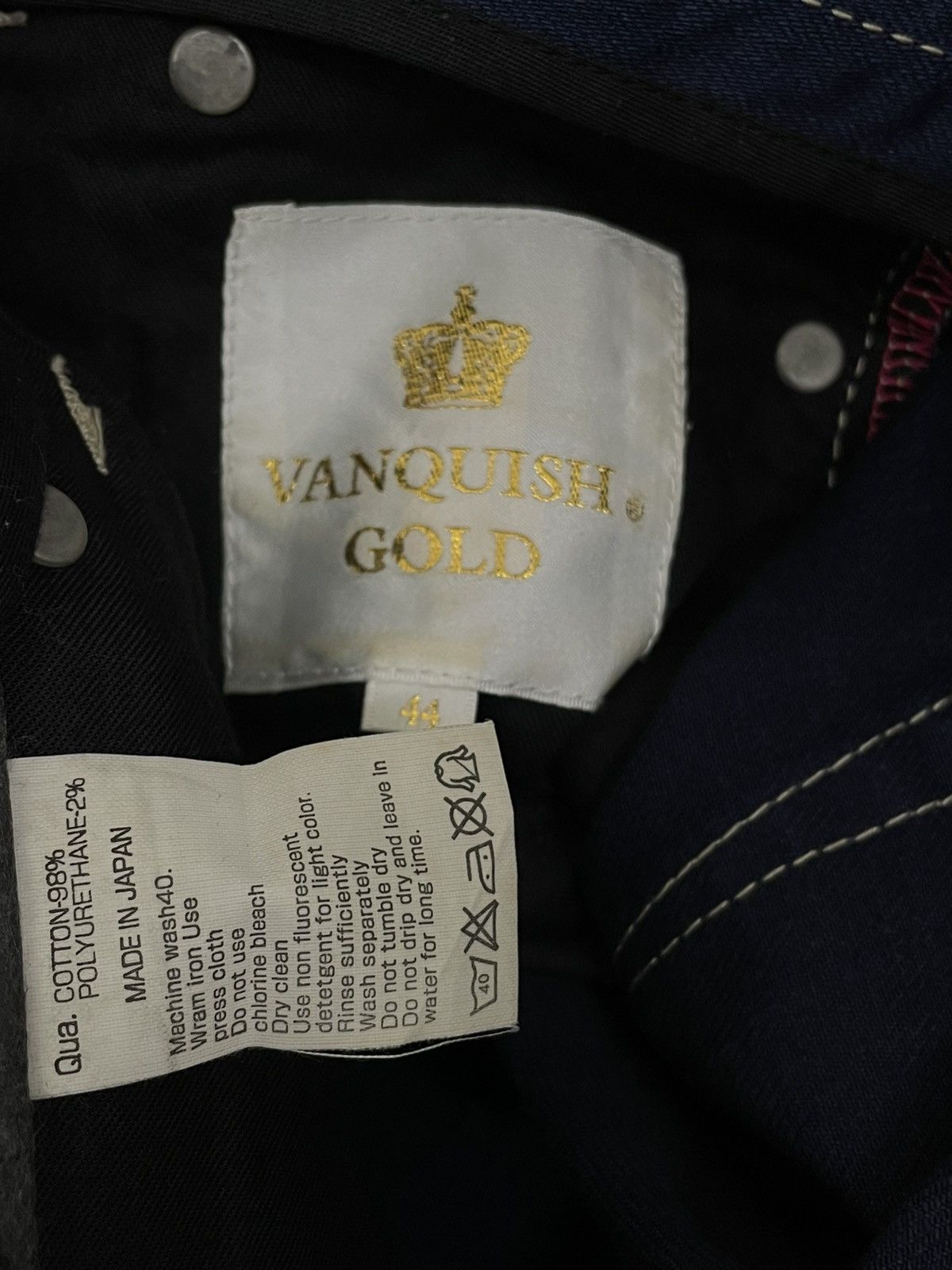 Vanquish Vintage Japan Designer Vanquish Gold Mudwash Flared Denim Size US 32 / EU 48 - 11 Thumbnail