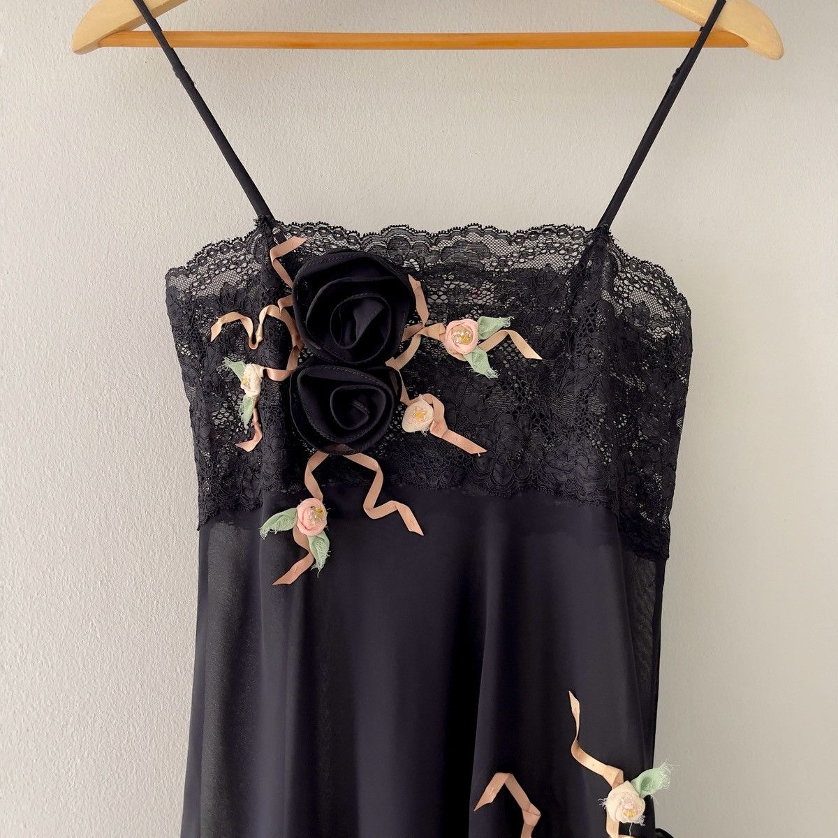 Victoria's Secret Romantic Black Chiffon Semi-Sheer Mini Dress (XS-S) Size S / US 4 / IT 40 - 12 Thumbnail