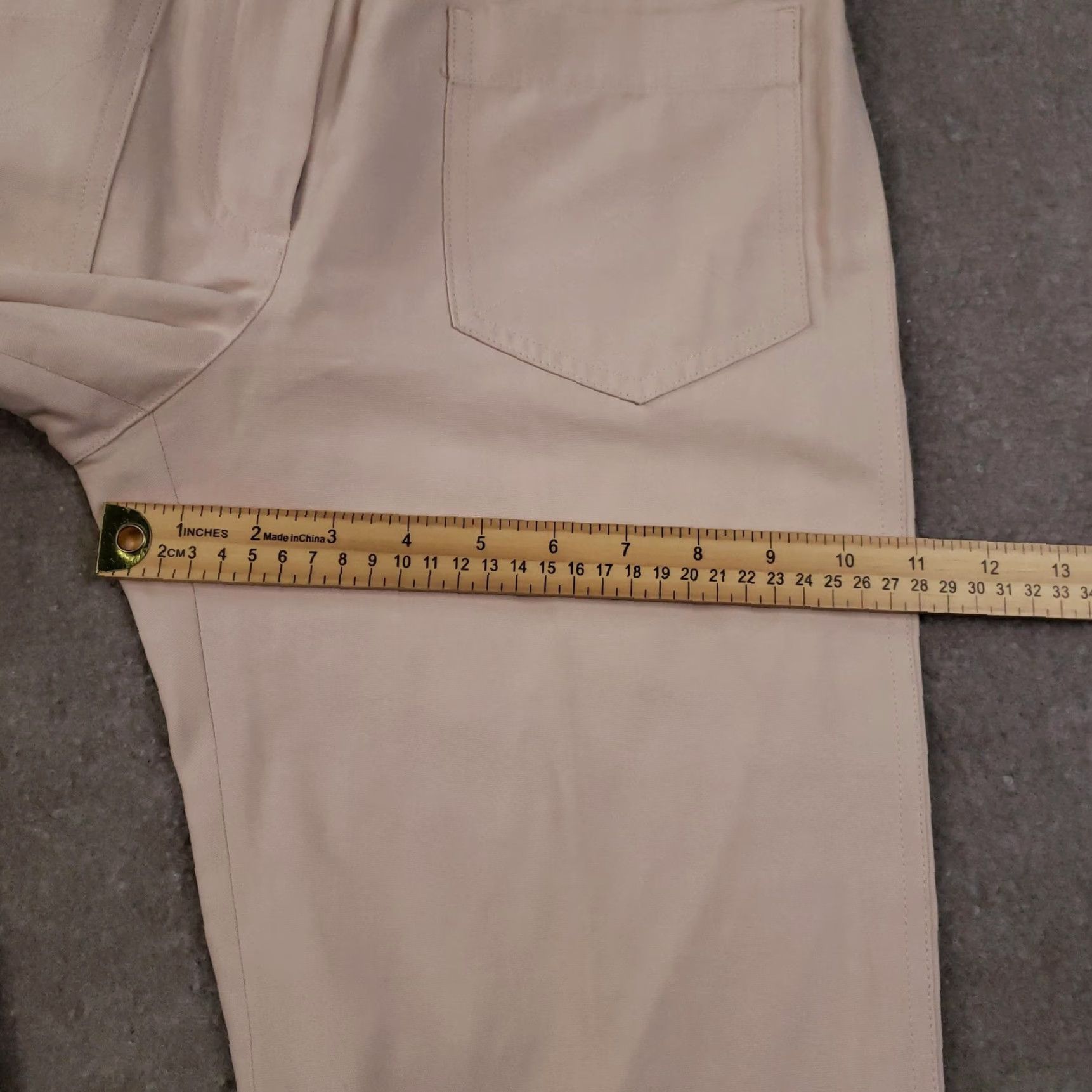 Vintage VINTAGE Chloé Pants Womens FR 38 Pants Beige Bootcut Zip Fly Pockets 30x31 Made in France Womens Size 26" / US 2 / IT 38 - 5 Thumbnail