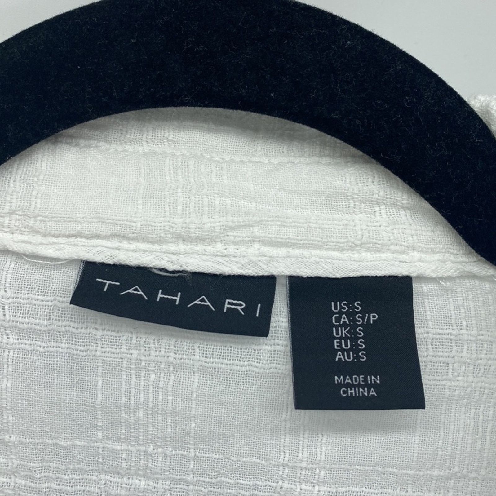 Elie Tahari Tahari gauze cotton semi cropped peplum boxy size s shirt Size S / US 4 / IT 40 - 2 Thumbnail