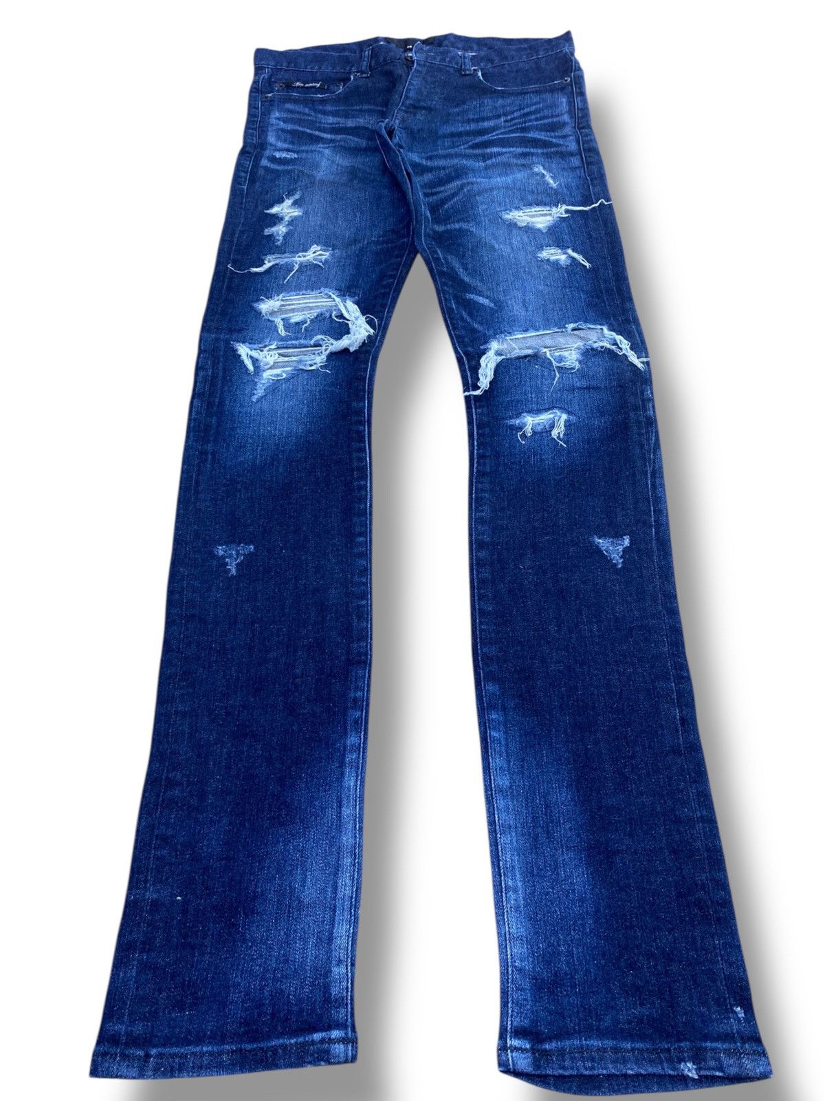 Other Luv Maison Dark Faded Wash Distressed Style Skinny Jeans Size US 30 / EU 46 - 1 Thumbnail