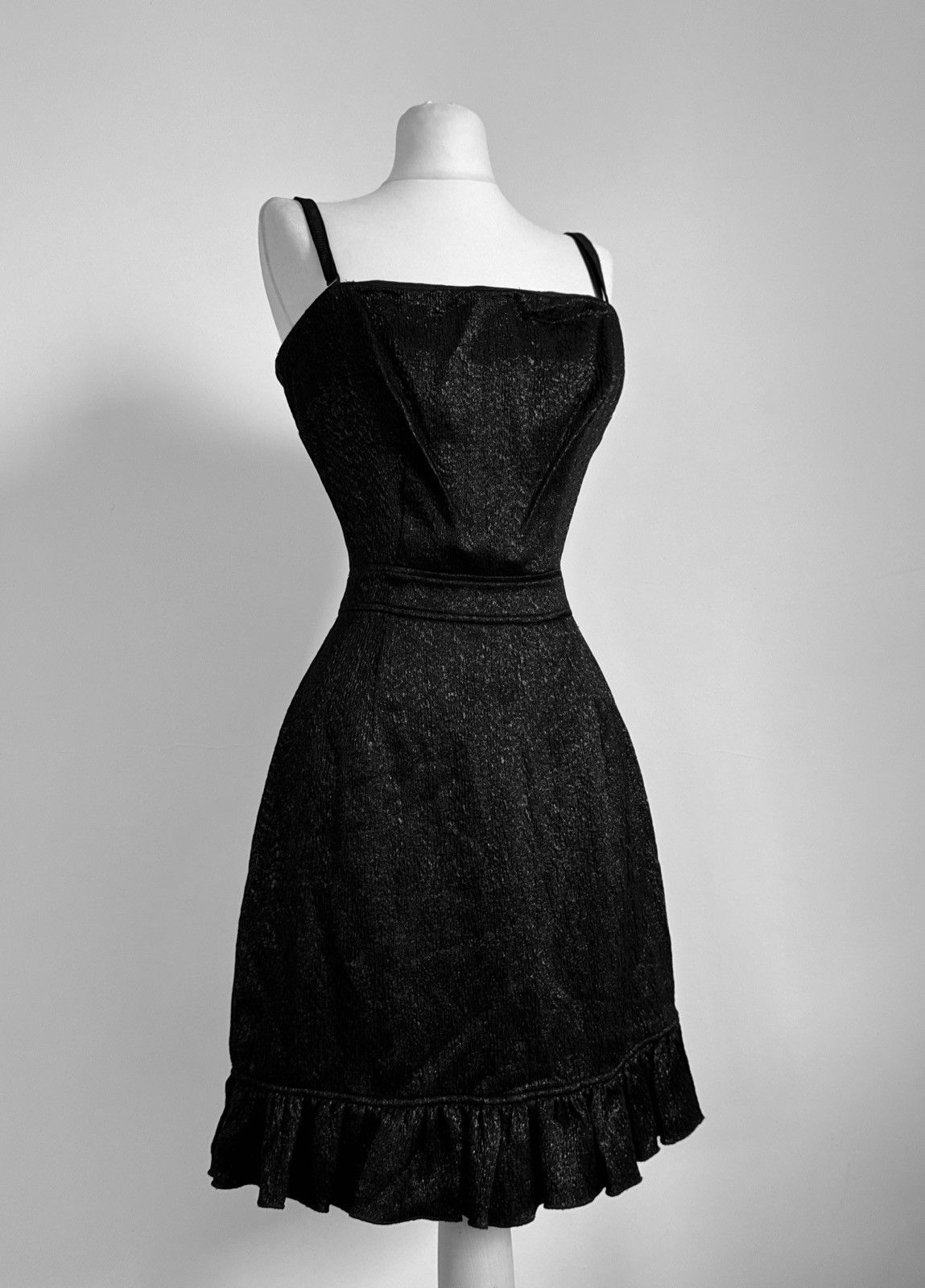 Dolce & Gabbana Dolce & Gabbana Black Corset Runway Dress Size M / US 6-8 / IT 42-44 - 5 Thumbnail