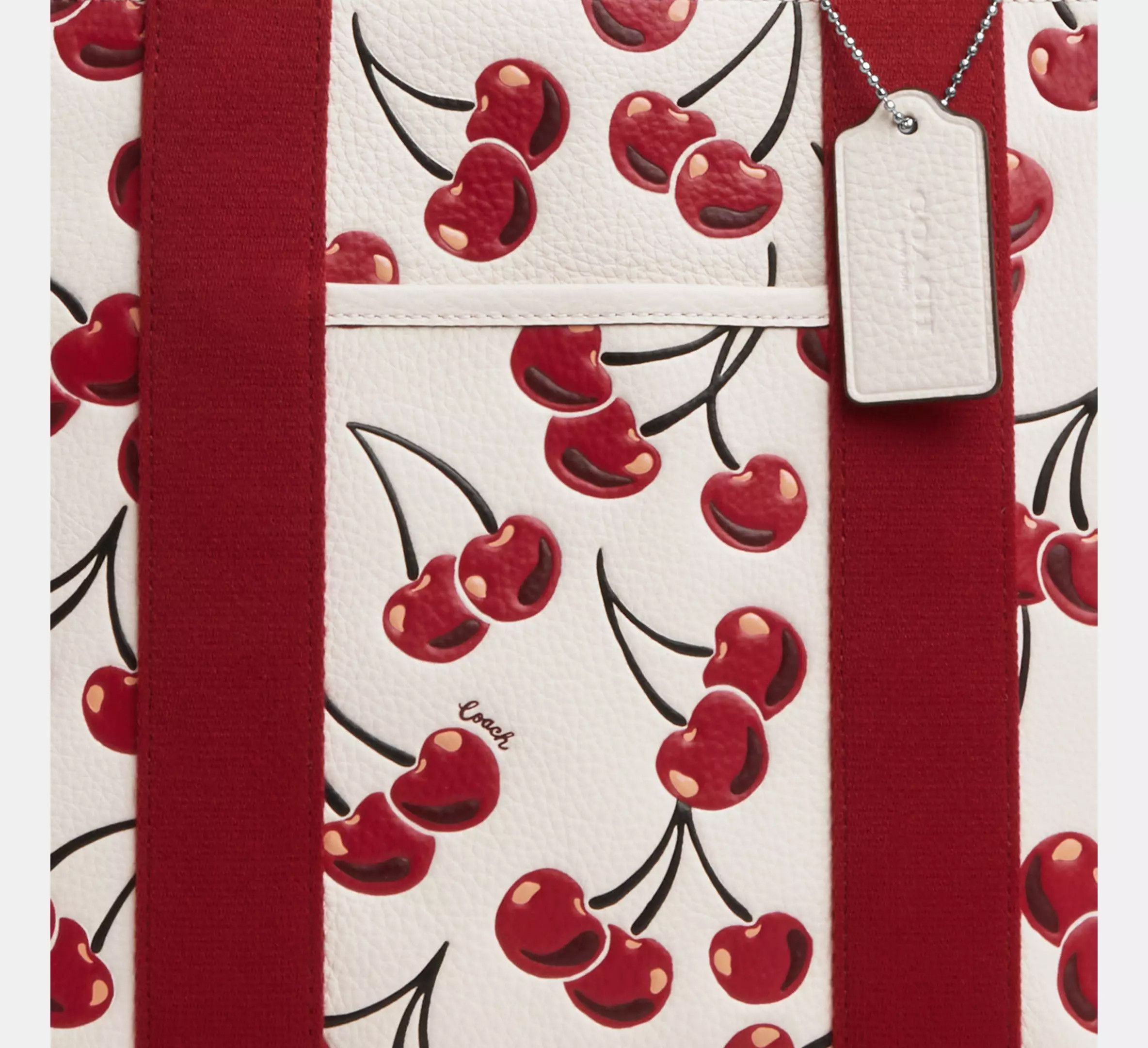 Coach NWT Coach Smith Tote Bag With Cherry Print CZ776 Size ONE SIZE - 12 Thumbnail