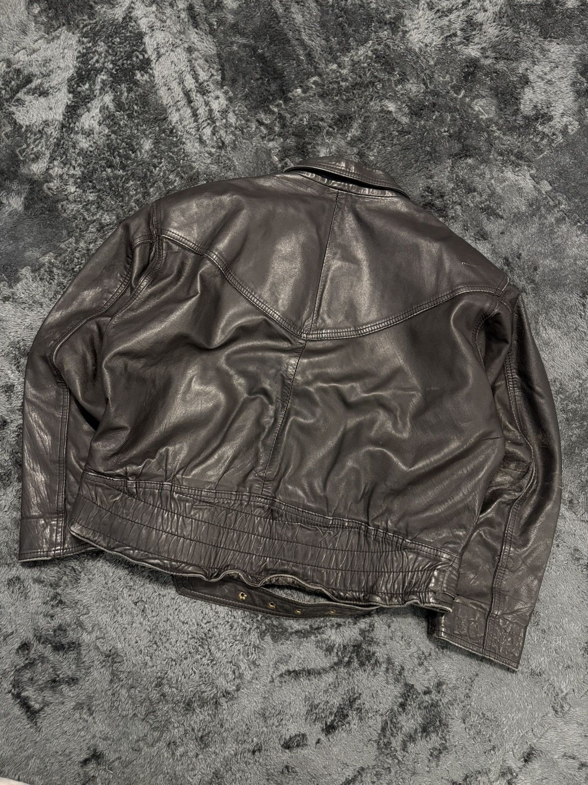 Vintage Cropped Leather Jacket