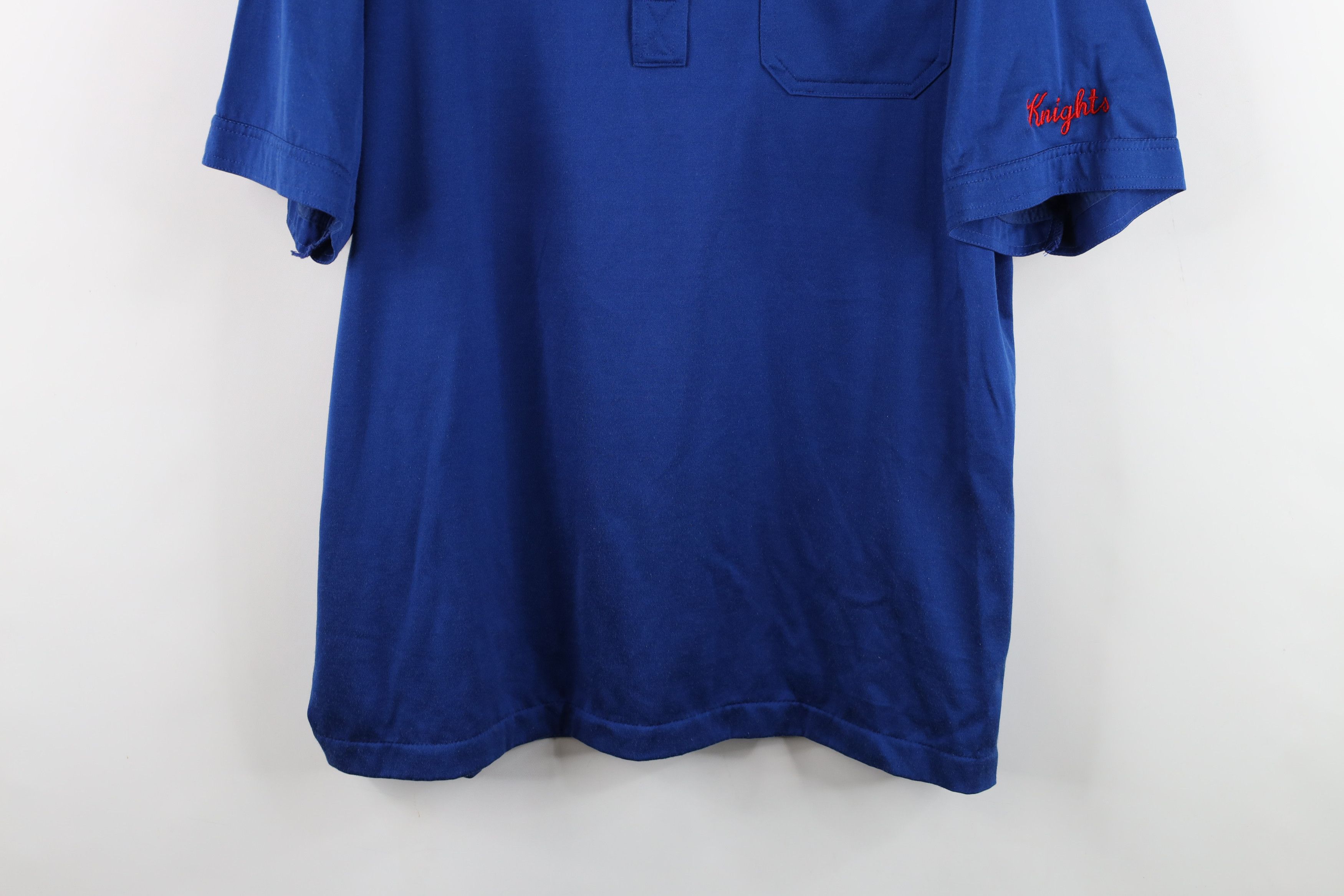 Vintage Vintage 70s 80s St Francis Bowling Collared Polo Shirt Blue Size US XXL / EU 58 / 5 - 3 Thumbnail