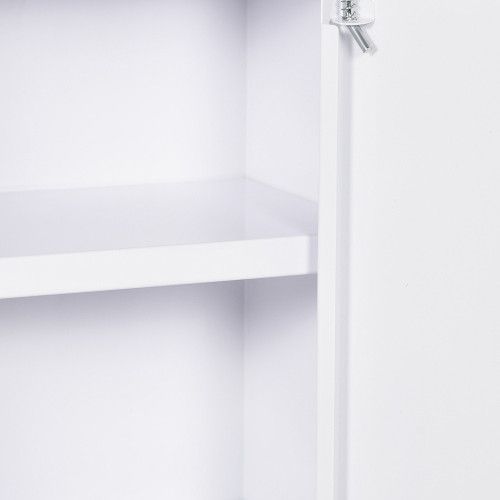 Designer × Homemade kleankin 16" x 21" Wall Medicine Cabinet with Lock, 3 Tier S Size US L / EU 52-54 / 3 - 6 Thumbnail