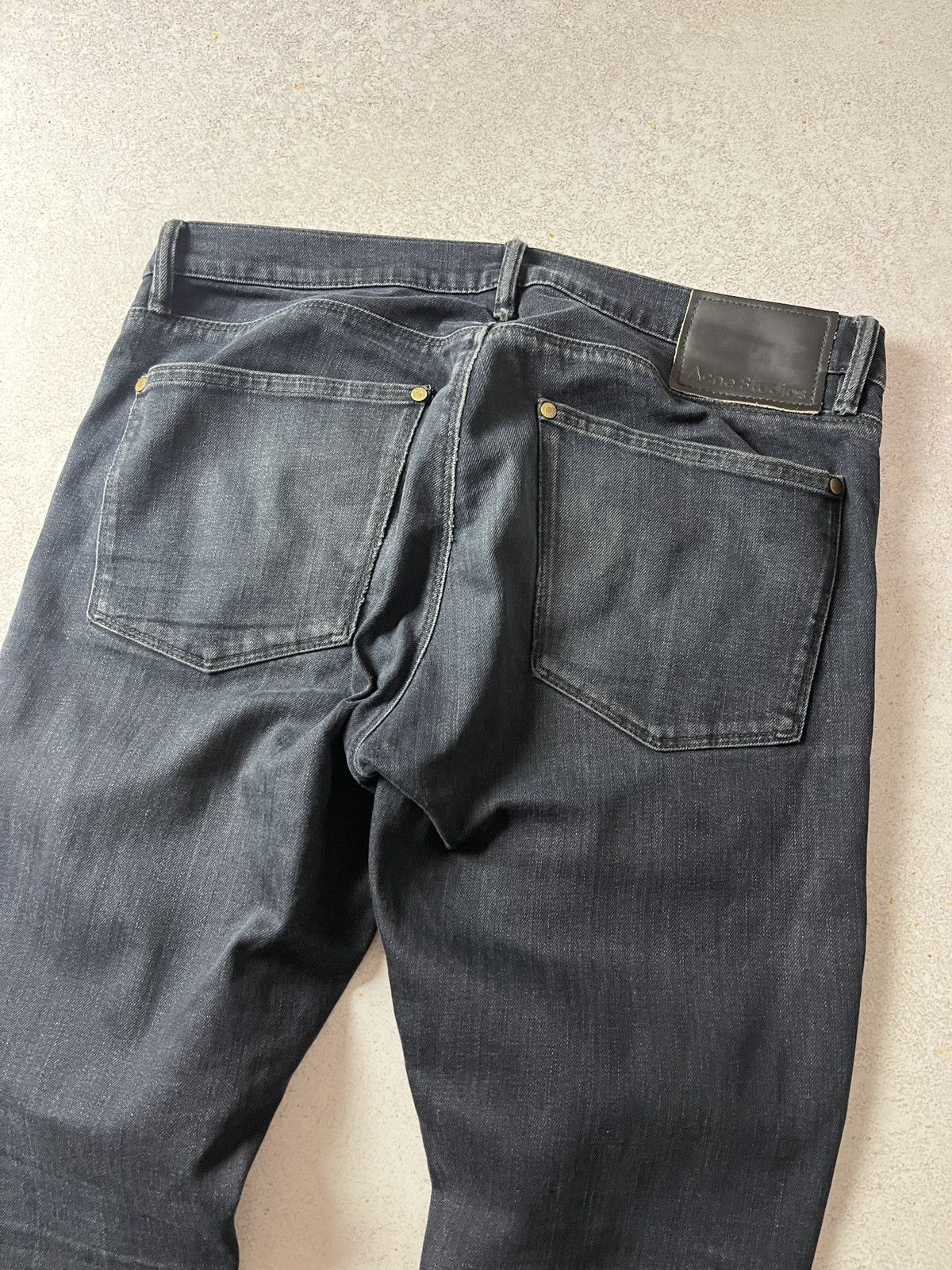 Acne Studios Acne Studios Max Blue Black Denim Jeans Pants Luxury Size US 32 / EU 48 - 3 Thumbnail