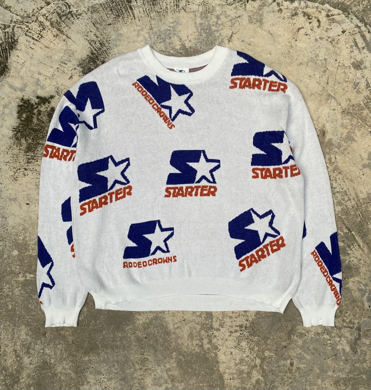 Starter Starter By Rodeo Crowns All-Over Logo Knitted Size US L / EU 52-54 / 3 - 1 Thumbnail