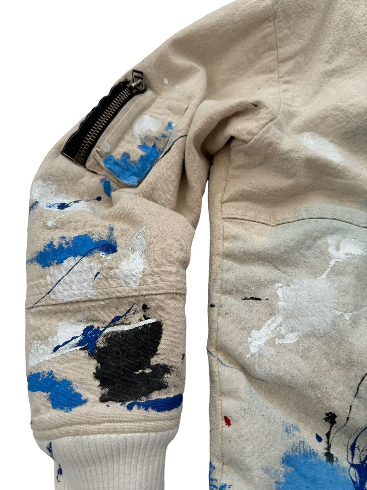 Greg Lauren Sz2 Sample Painted Puffer Canvas Parka Size US M / EU 48-50 / 2 - 8 Thumbnail