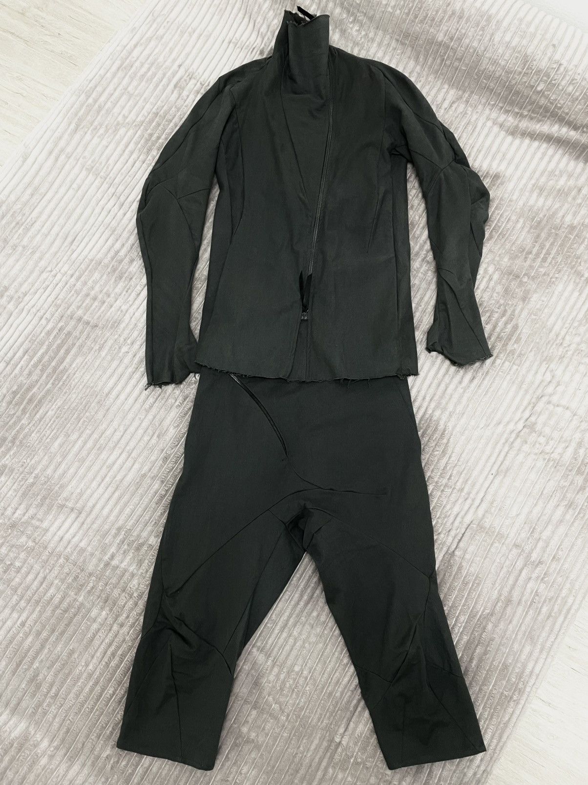 Leon Emanuel Blanck Leon Emanuel Blanck Distortion Cropped Drop Crotch Trousers Size US 32 / EU 48 - 4 Thumbnail