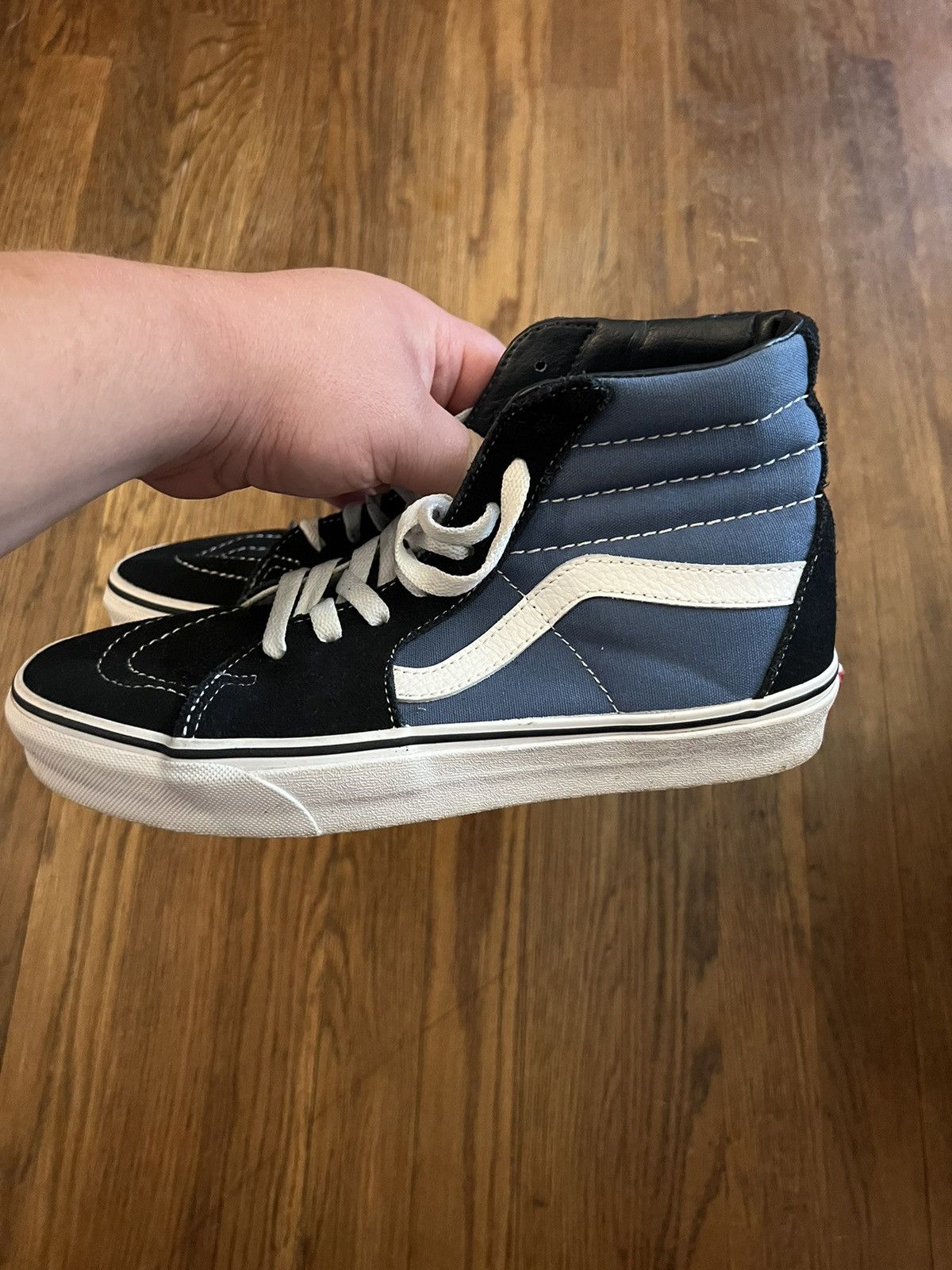 Vans Unisex Vans Skate High Lace Up Sneakers Blue/Black Mens 7 Size US 7 / EU 40 - 4 Thumbnail