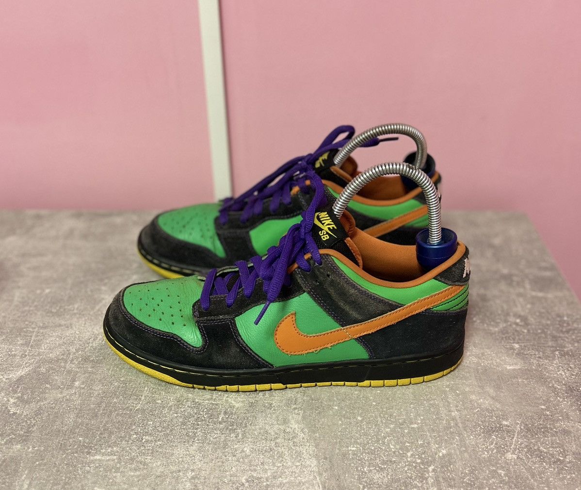 Nike Nike Dink Premium SB Low Green Spark Hoop Orange Halloween Size US 10.5 / EU 43-44 - 2 Thumbnail