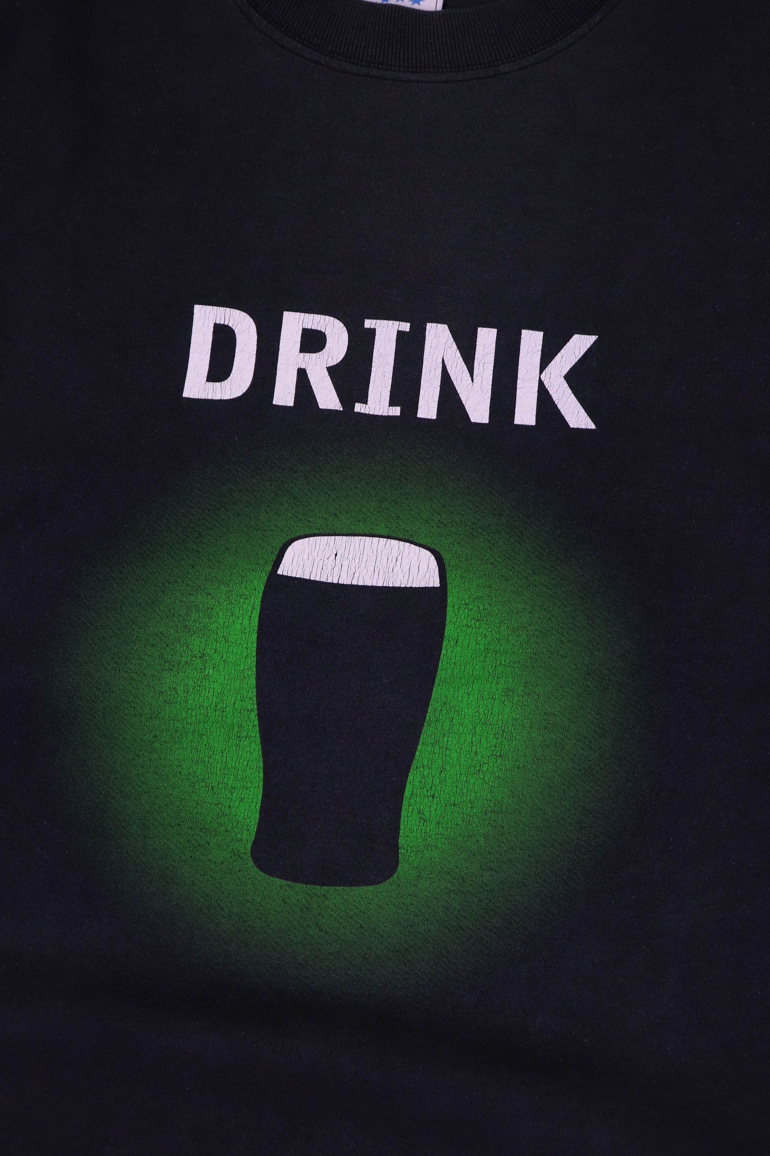 Vintage Guinness 00s Vintage Distressed Sun Faded Graphics T-shirt Size US XL / EU 56 / 4 - 6 Thumbnail