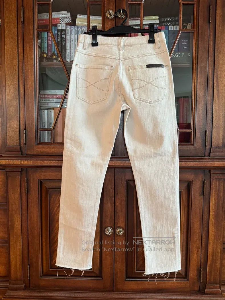 Brunello Cucinelli Brunello Cucinelli Ivory White Casual Pants Size 25" / US 0 / IT 36 - 2 Thumbnail