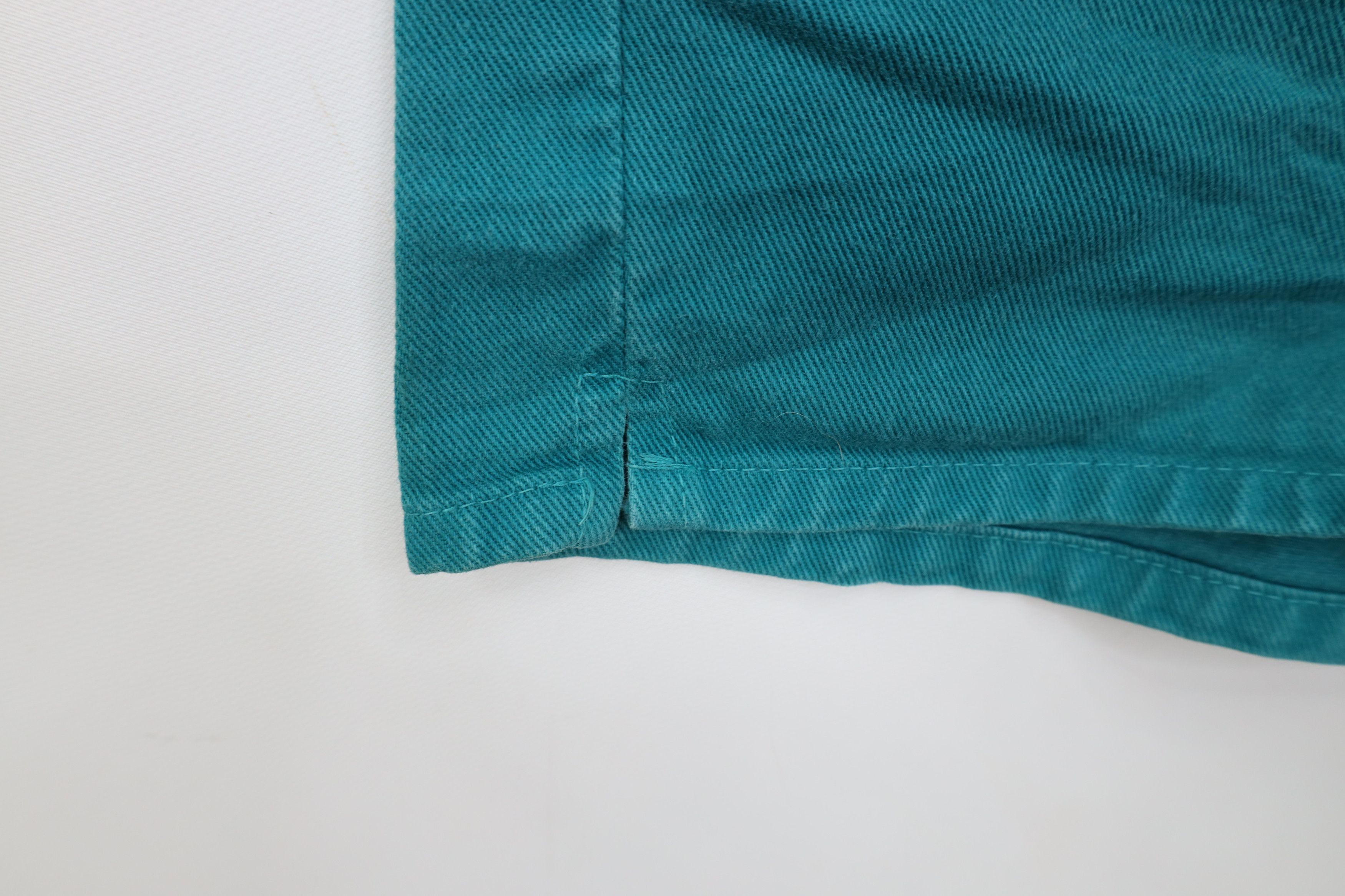 Vintage Vintage 90s Streetwear Jean Shorts Jorts Teal Cotton USA Size 27" / US 4 / IT 40 - 6 Thumbnail