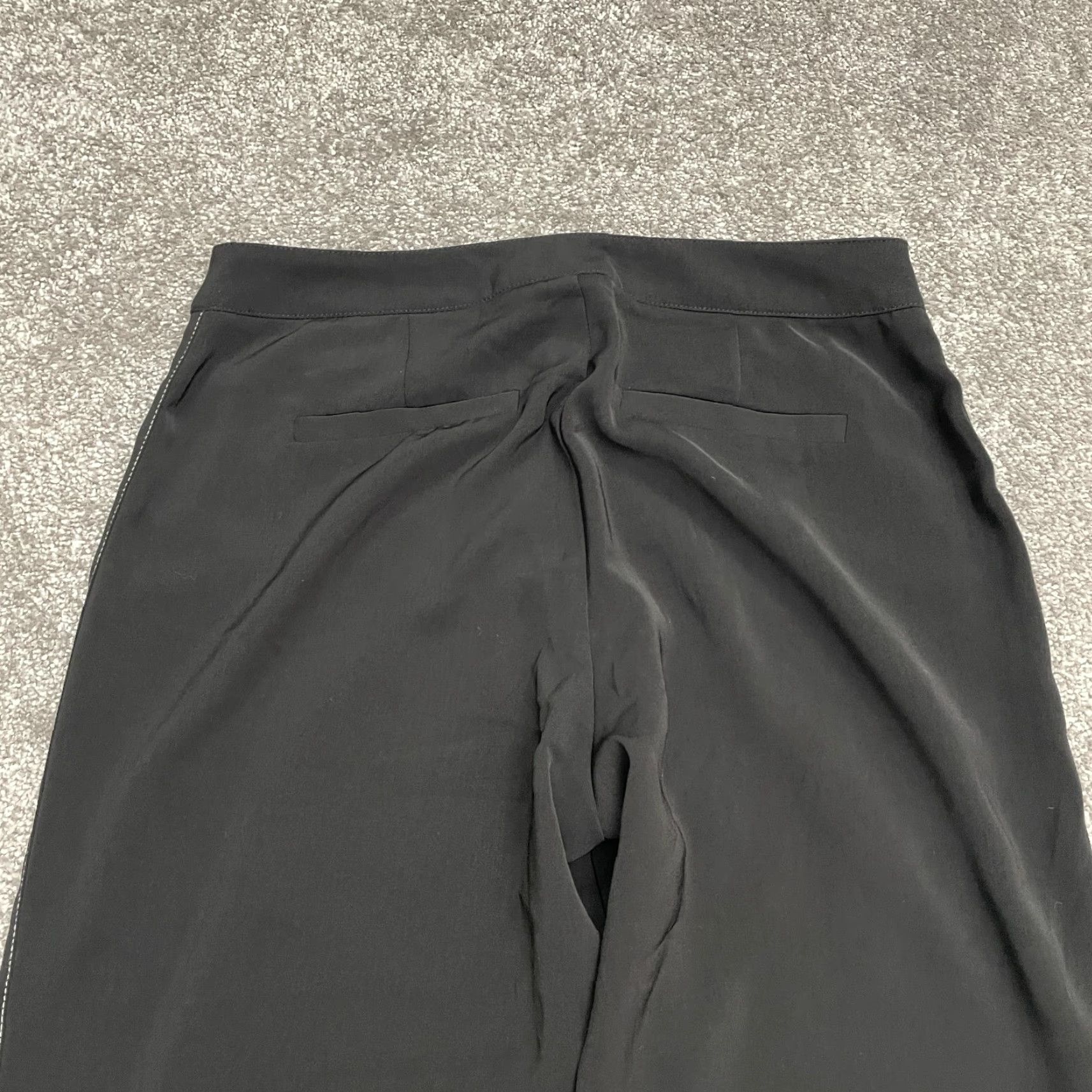 Vintage Vero Moda Pants Womens Medium Black High Rise Straight Leg 30x31 Size 32" / US 10 / IT 46 - 3 Thumbnail